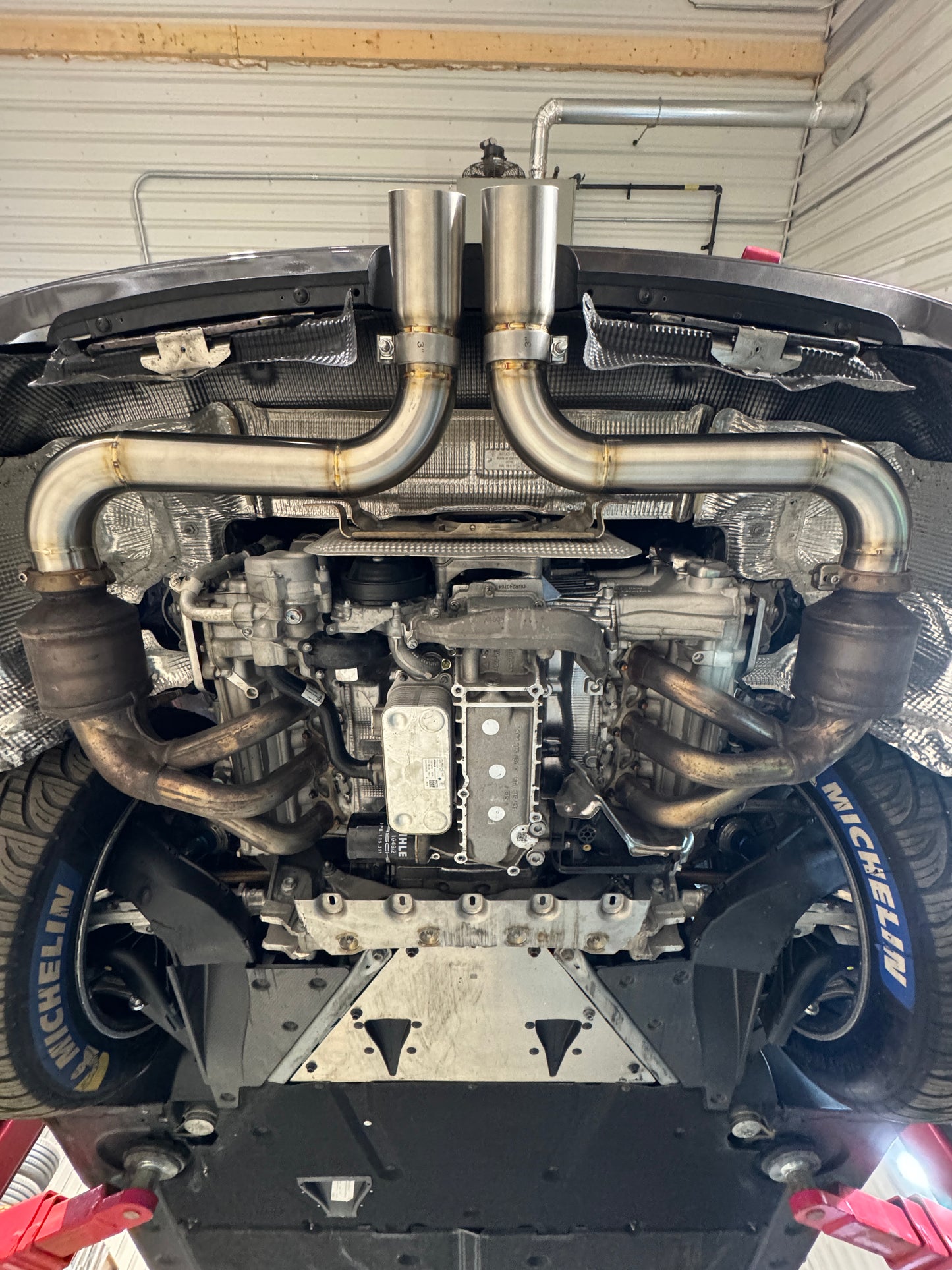 Straight Cup exhauts system for Porsche 911 GT3 CUP (992)
