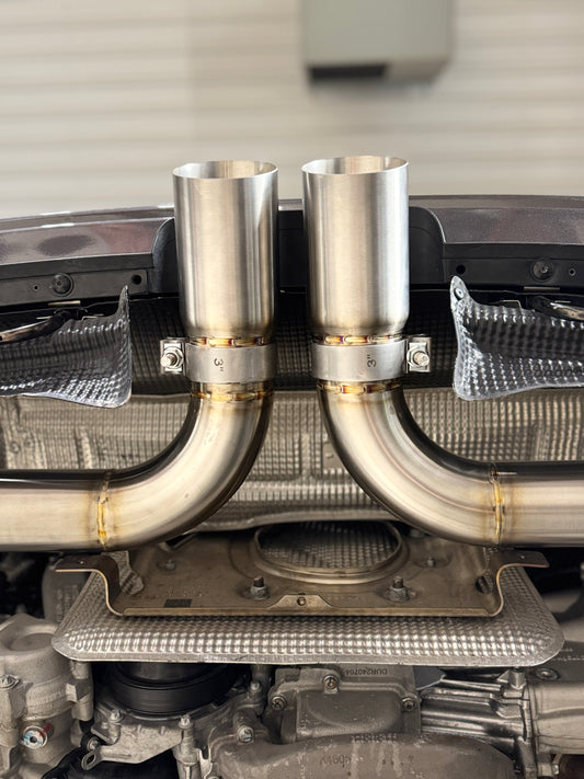 Straight Cup exhaust system for Porsche 911 GT3 CUP (992)