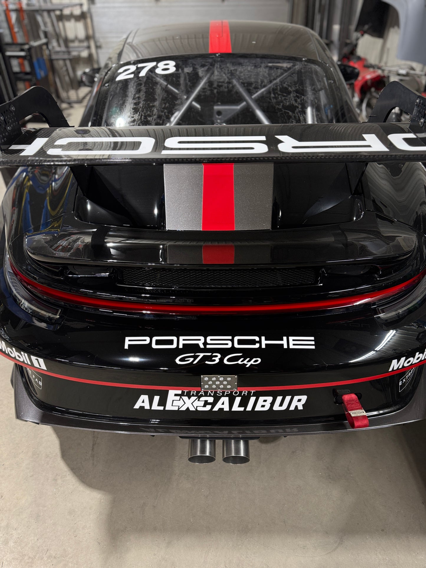 Straight Cup exhaust system for Porsche 911 GT3 CUP (992)