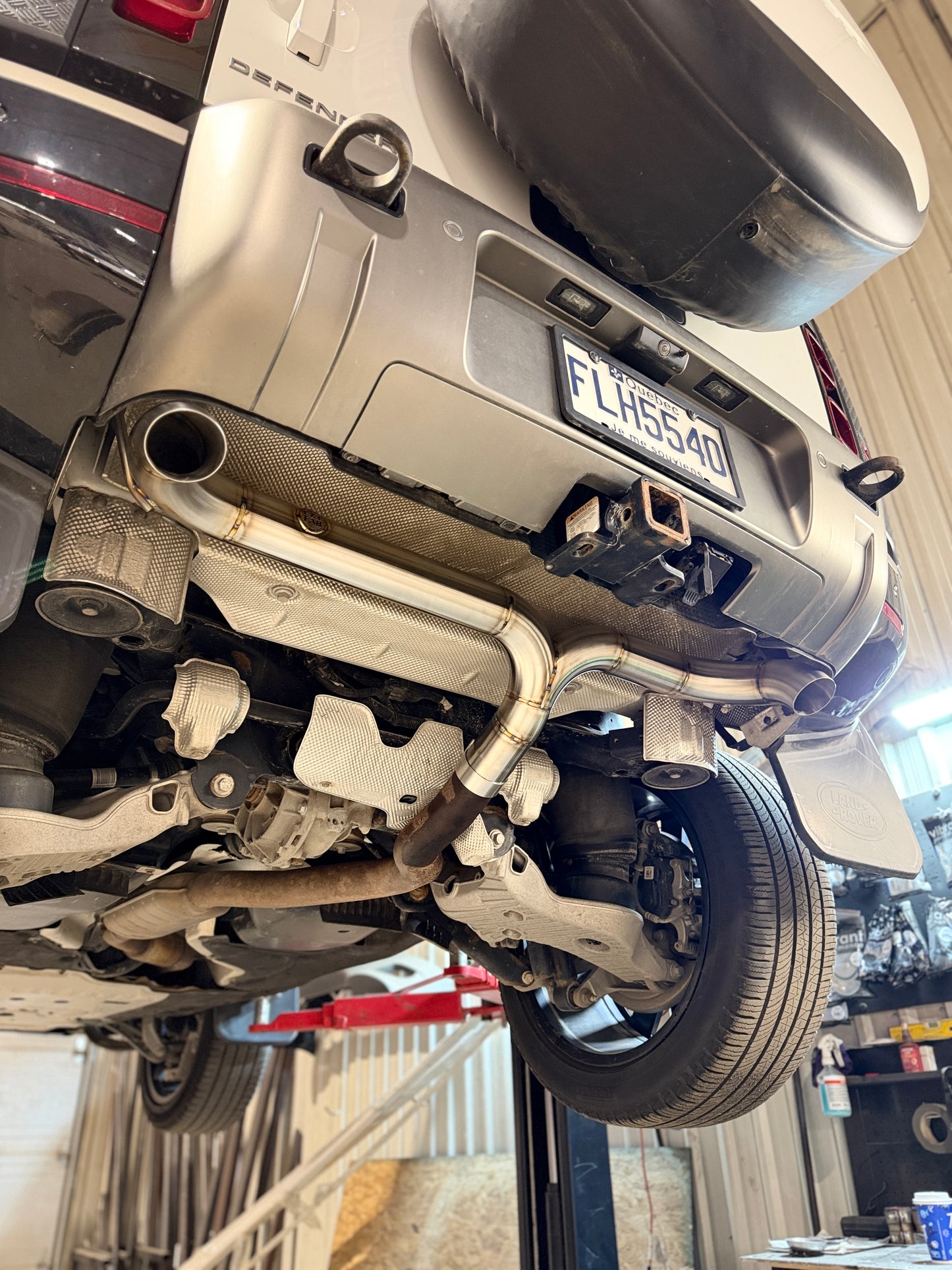 Twin 3 Inchs Muffler Delete Axleback Exhaust System For Land Rover Defender L663 (2020+) P400