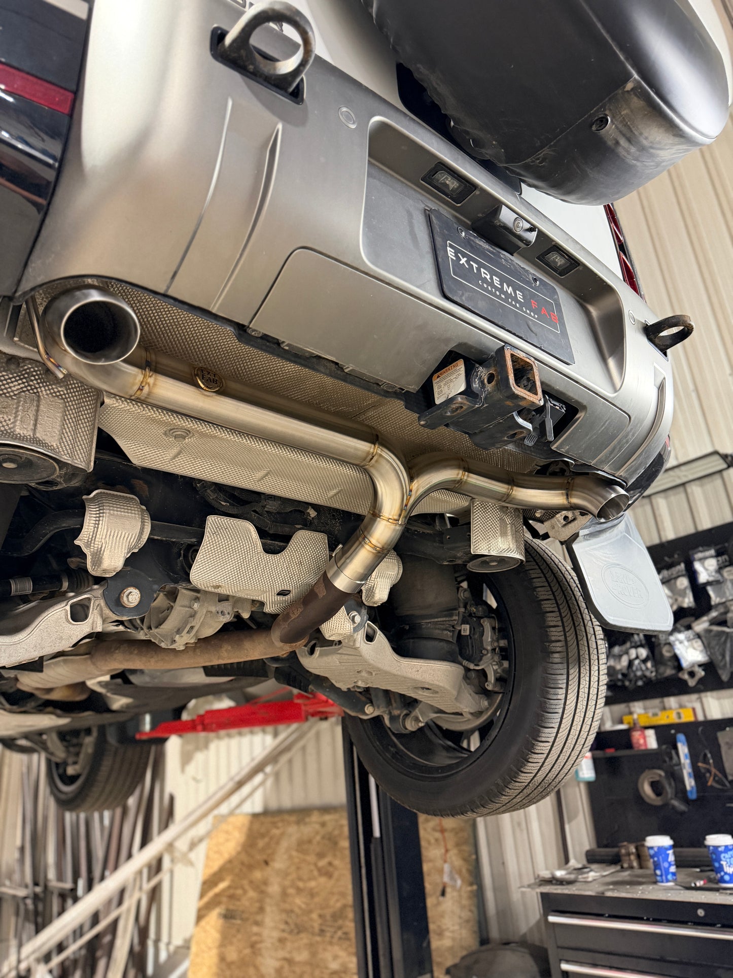 Twin 3 Inchs Muffler Delete Axleback Exhaust System For Land Rover Defender L663 (2020+) P400